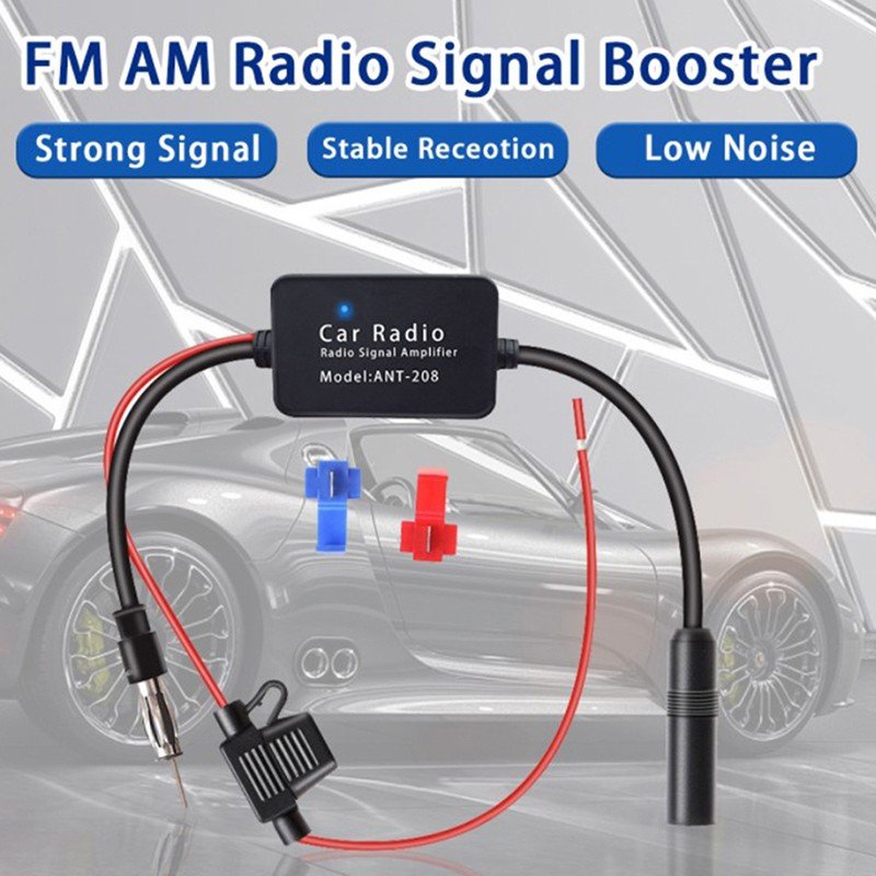 FM 6 Generation ANT-208 Car Antenna DAB FM Radio Signal Amplifier