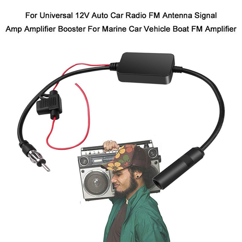 FM 6 Generation ANT-208 Car Antenna DAB FM Radio Signal Amplifier