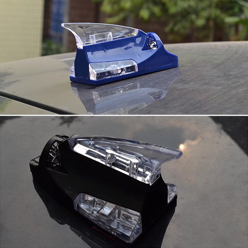 Car Decorative Antenna, Shark Fin Wind Light, Car Energy-saving Wind Light, Roof Anti Rear End Light.