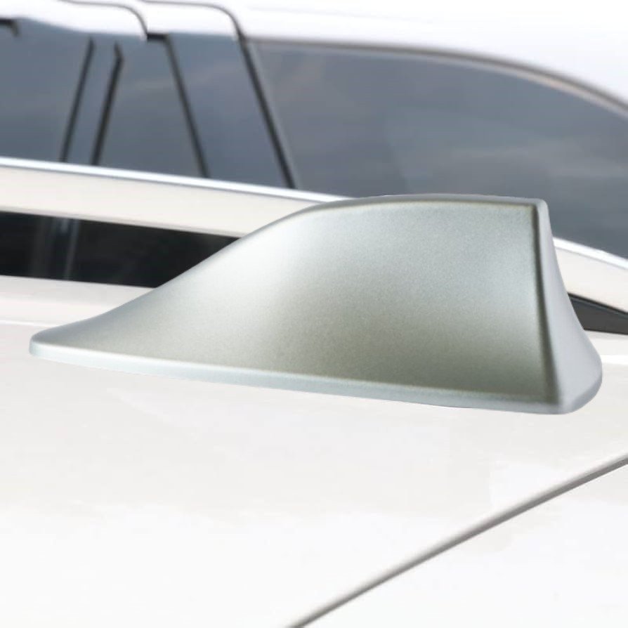 Universal Shark Fin Decorative Automatic Car Silver Antenna for Roof Top Aerial