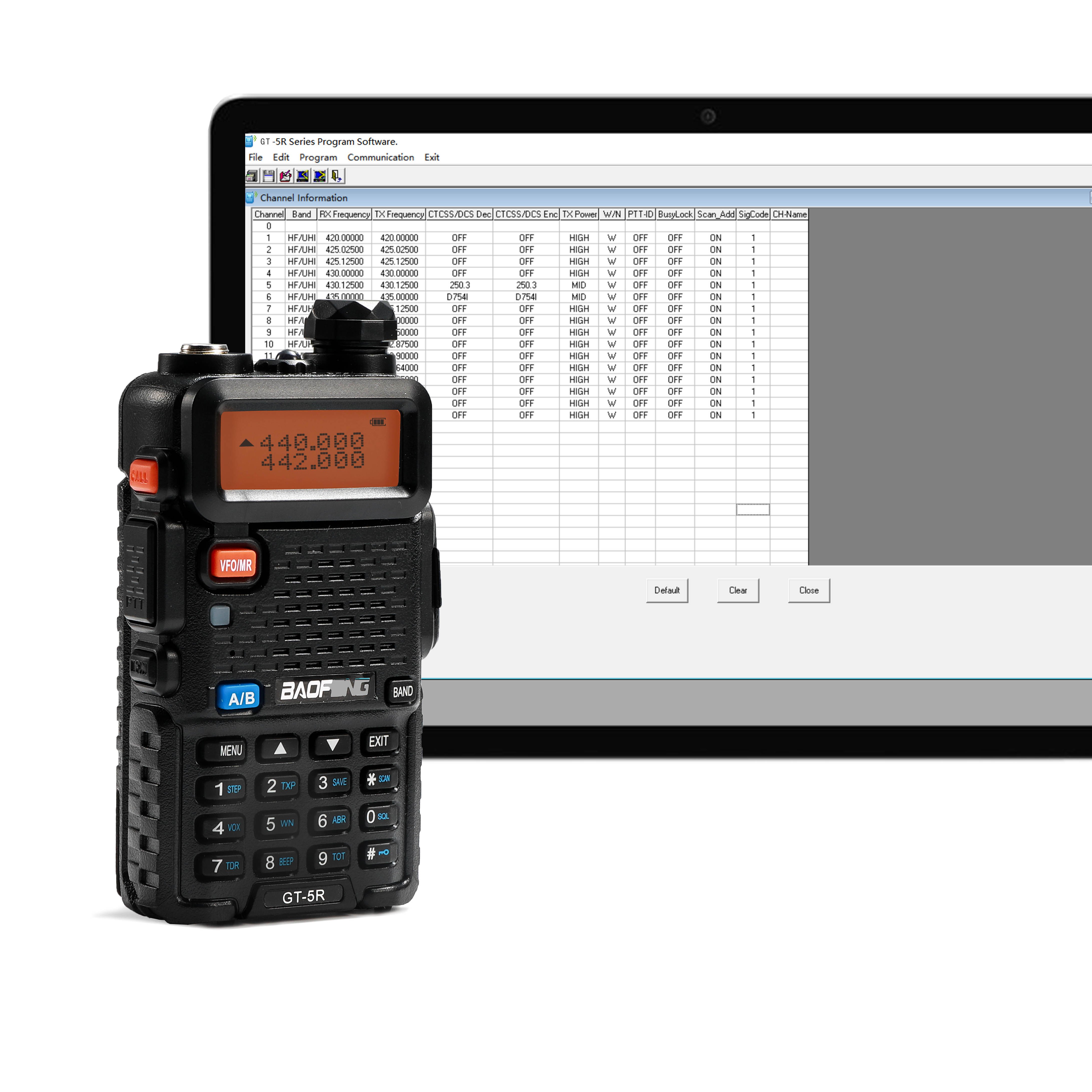 BAOFENG Walkie Talkie GT-5R Dual Band Two Way Radio FCC Compliant Version of UV-5R Ham Radio Intercom Handheld Supports Chirp