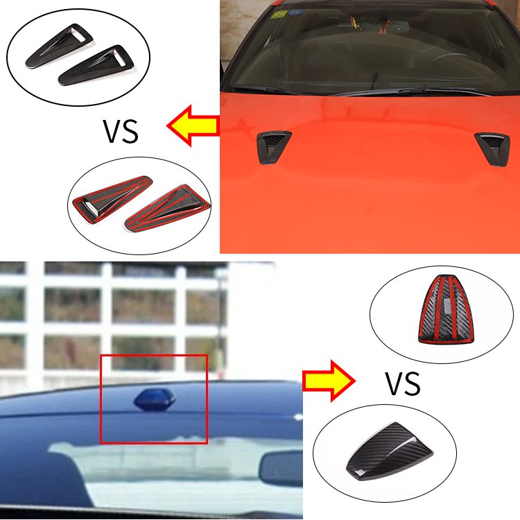 For Nissan GTR R35Carbon Fiber Car Exterior Accessories Hood Vent Trim Frame Fuel Tank Cover Panel Door A-Pillar Body Protection