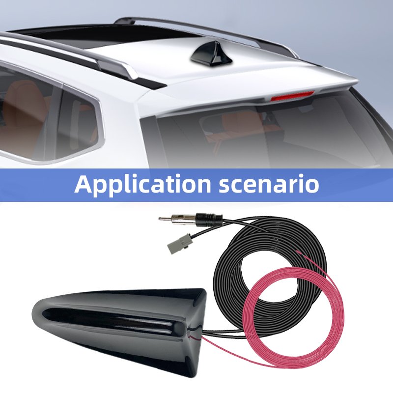 Shark Fin Antenna for Auto Car Radio FM/AM Antenna Radio Signal Booster Car Shark Fin Antenna