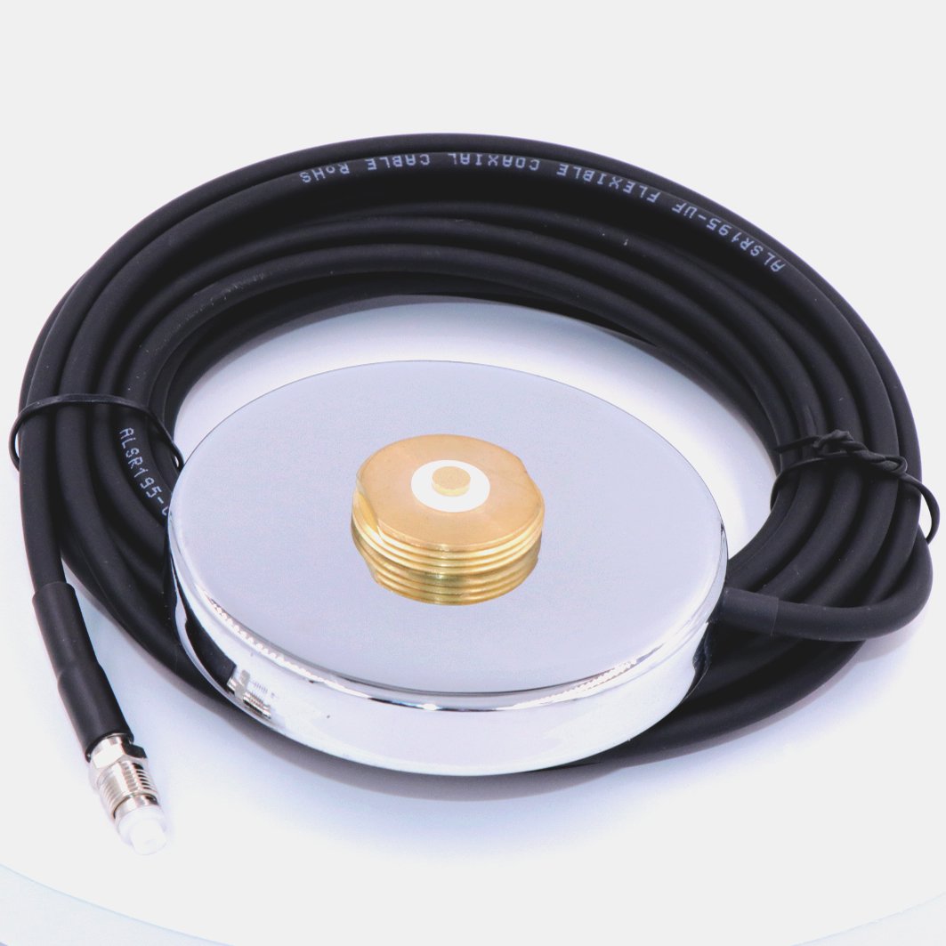 NMO Magnet Cable Assembly. Magnetic Mounting 3/4inch Style Brass Mount Type To FME Connector.NMO antenna magnetic stand For RV