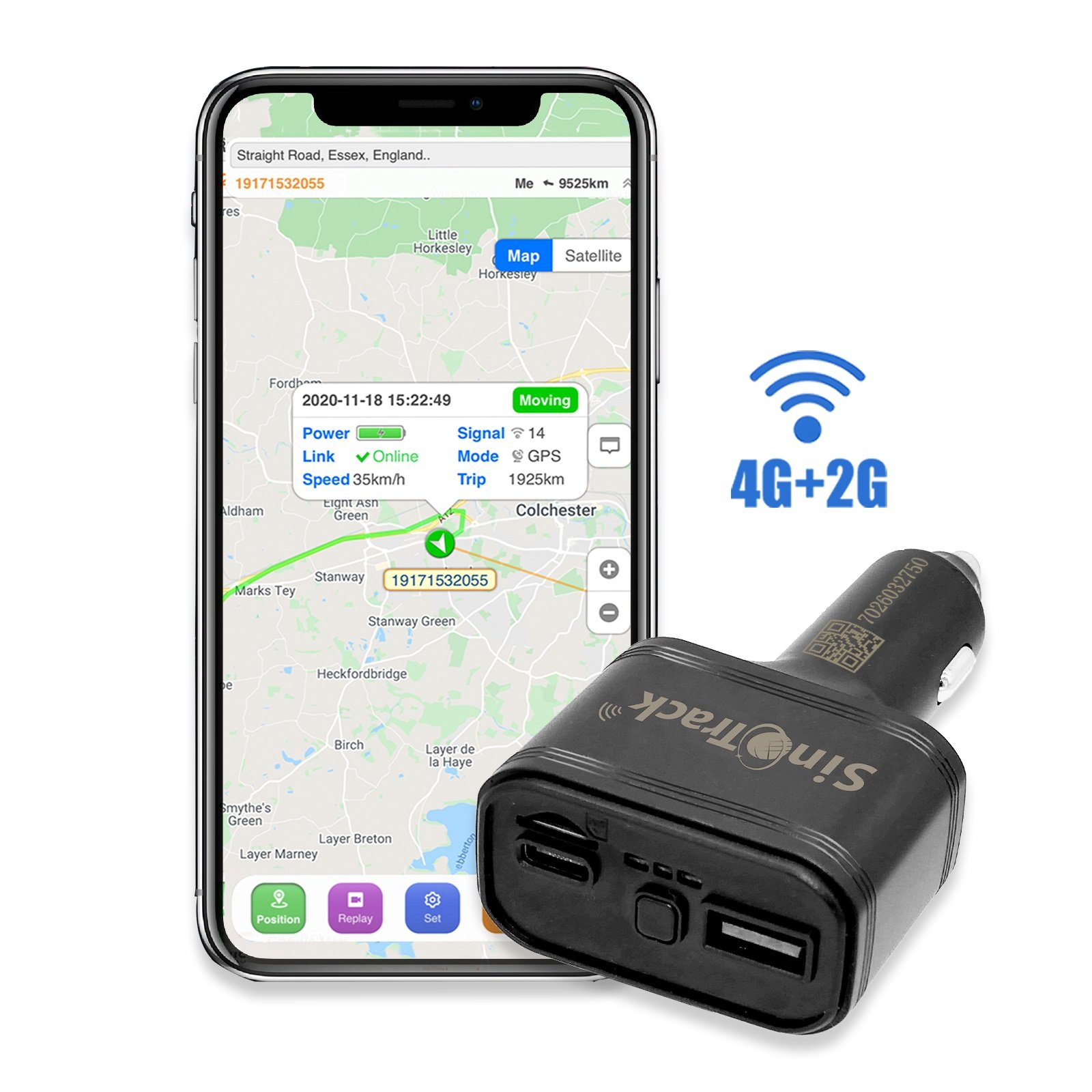 Easy Plug and Play 4G Vehicle Cigarette Lighter GPS Tracker ST-909L Mini Spy GPS Tracking Device for Car Smart Tracker