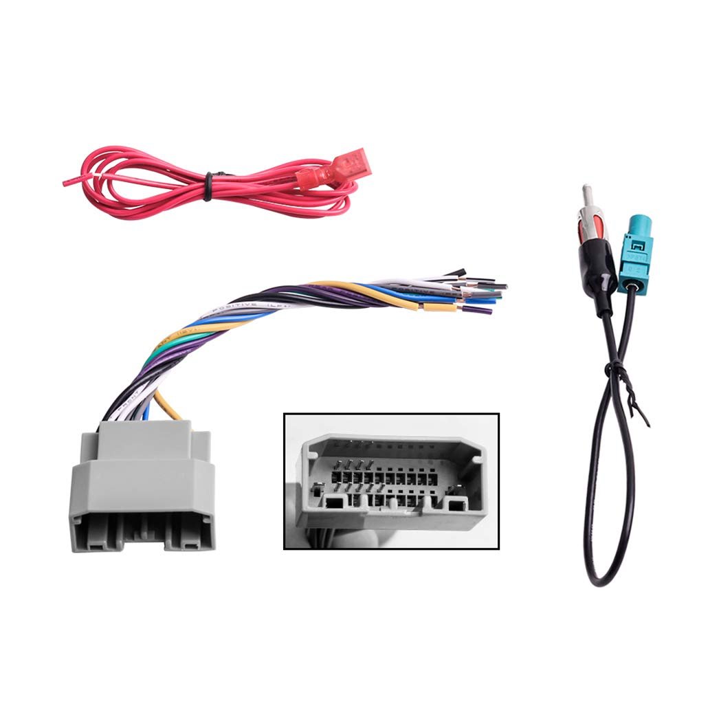 Car Stereo Radio Wire Harness Auto Antenna Adapter for Some Jeep Dodge Chrysler
