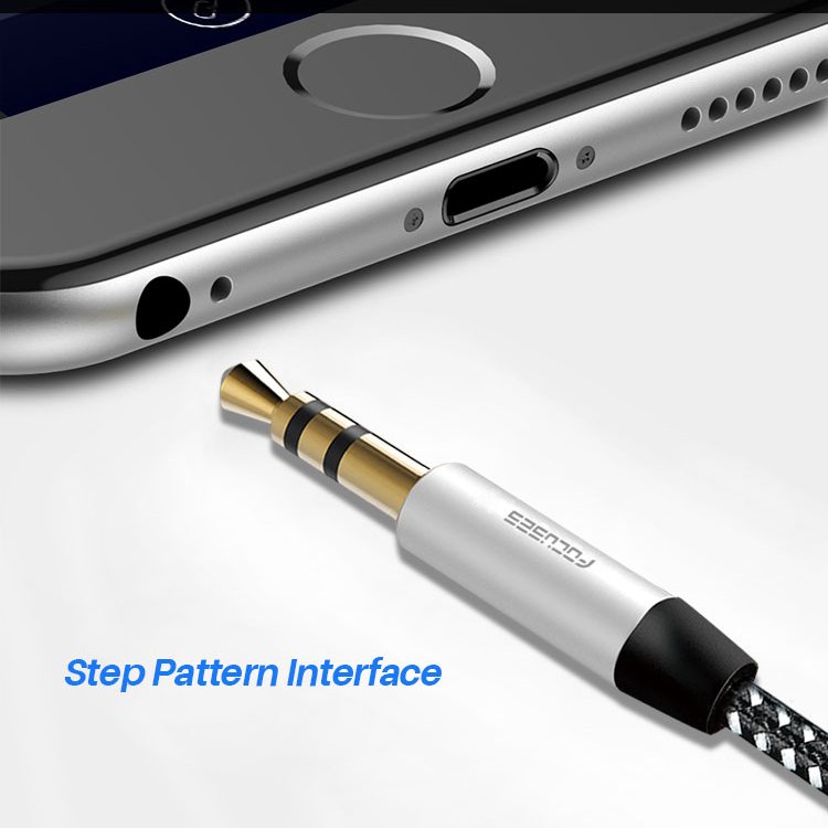 In Stock OEM Extension Car Audio Aux Cable 1m 2m 3m Nylon Braided Gold Plug 3.5mm Cable Male to Male Headphone Jack Aux Cable