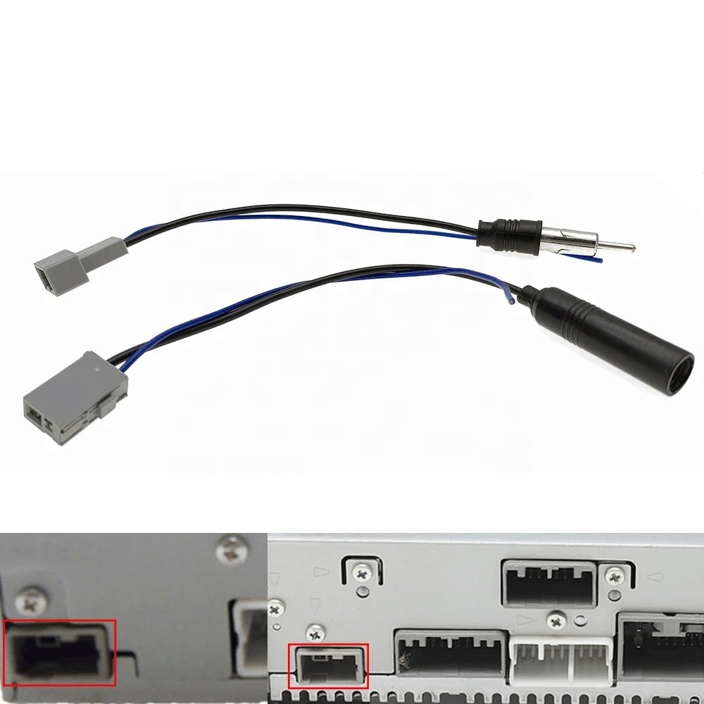 For Honda CRV Civic Accord Odyssey Fit Acura Radio Male Female Antenna Cable Adapter for Mazda 6 CX-5 CX-7