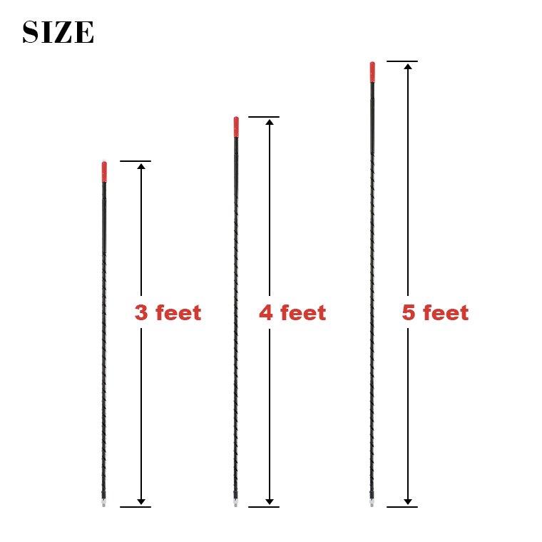 BAIAO Radio Electric Car Antenna Decorative Wireless Car Antenna CB Antenna Fiberglass 1.5 : 1 Max 42*680mm BIO-C107 50 Ohm 300W