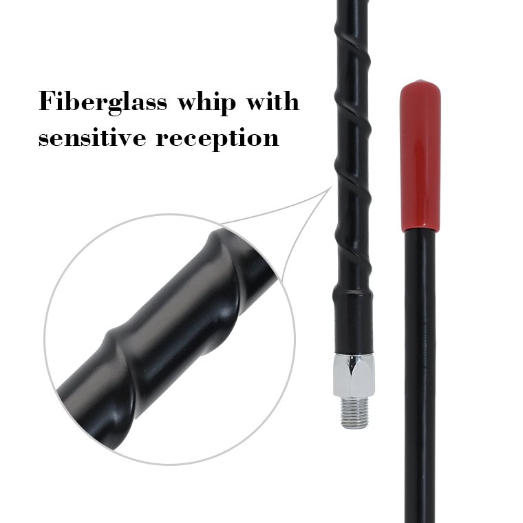 BAIAO Radio Electric Car Antenna Decorative Wireless Car Antenna CB Antenna Fiberglass 1.5 : 1 Max 42*680mm BIO-C107 50 Ohm 300W