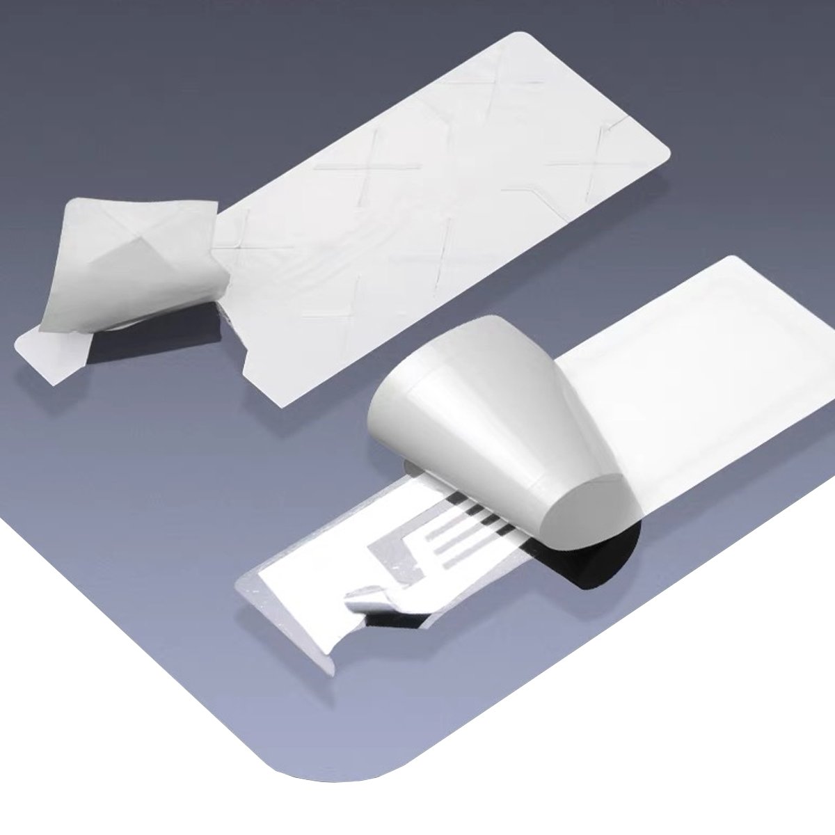 9654 Long Range 860-960mhz H3/H9 19*93mm Inventory Passive UHF RFID Tag for Pallet Tyre Windshield Vehicle Management