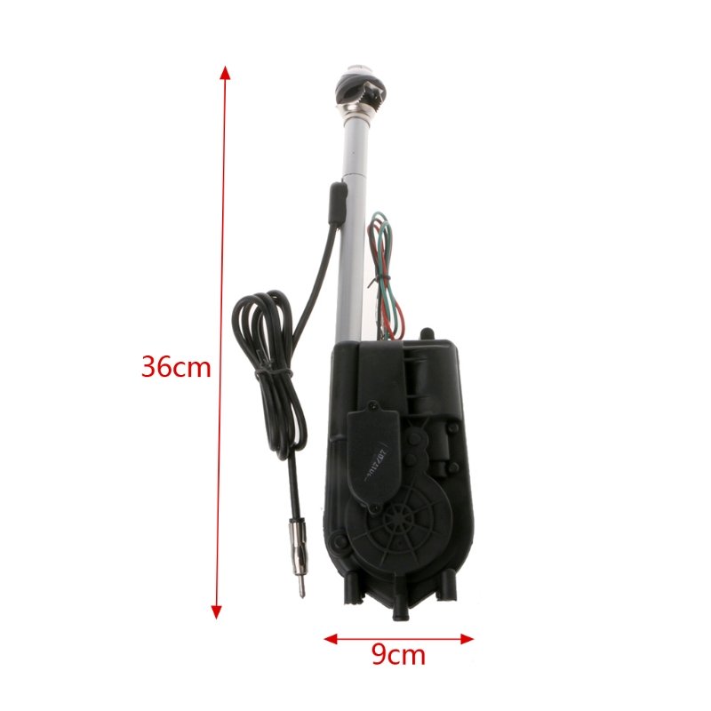 12V Universal Waterproof Car Auto AM FM Radio SUV Electric Power Adjustable Cable Length Automatic Antenna Aerial
