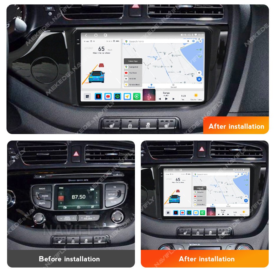MEKEDE M6 M7 Android 2K QLED Car-play Auto Car Video Gps Navigation for KIA CEED 2012-2016 Voice Control BT Audio Stereo System