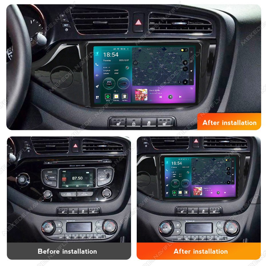 MEKEDE M6 M7 Android 2K QLED Car-play Auto Car Video Gps Navigation for KIA CEED 2012-2016 Voice Control BT Audio Stereo System