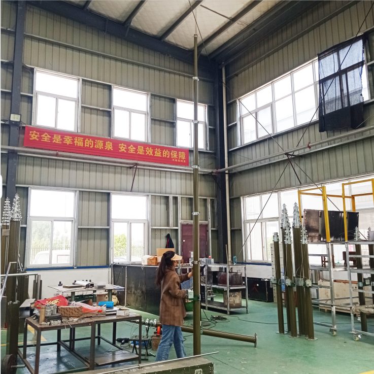 18m 20m 25m Telescopic Antenna Mast For Hf, Vhf, Uhf And Shf Wireless Communications