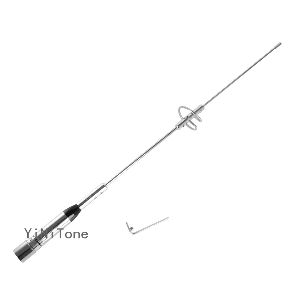 YiNiTone NL-770S Antenna with Black RB-46 Mount Bracket and 5M RG58 Extension Cable for Car Radio Kenwood Yaesu ICOM