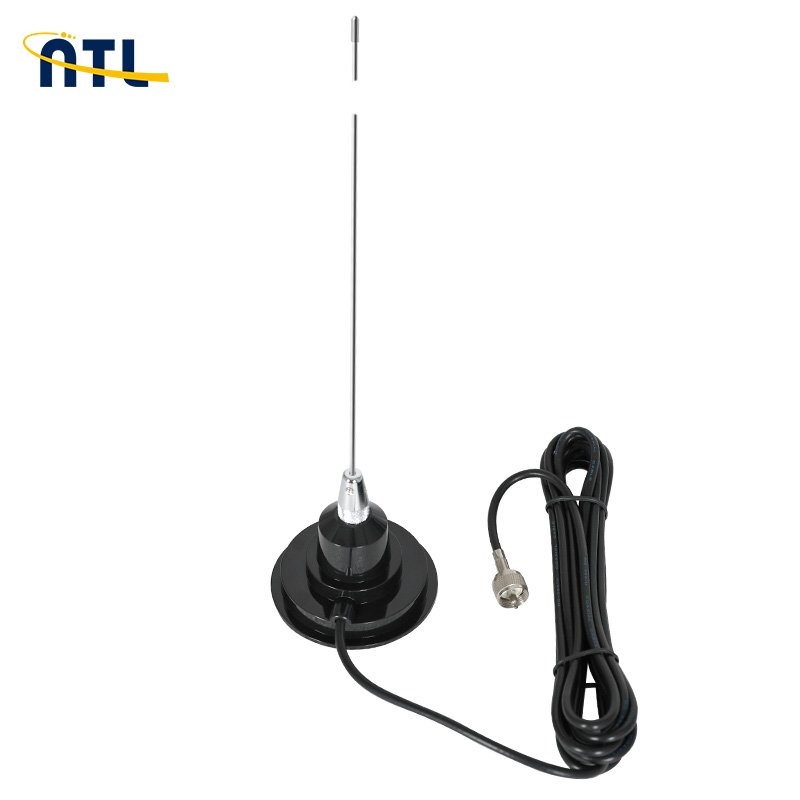 27 Mhz CB Antenna Flexible Stainless Steel Magnet Mount Car Trucker CB Mobile Antenna