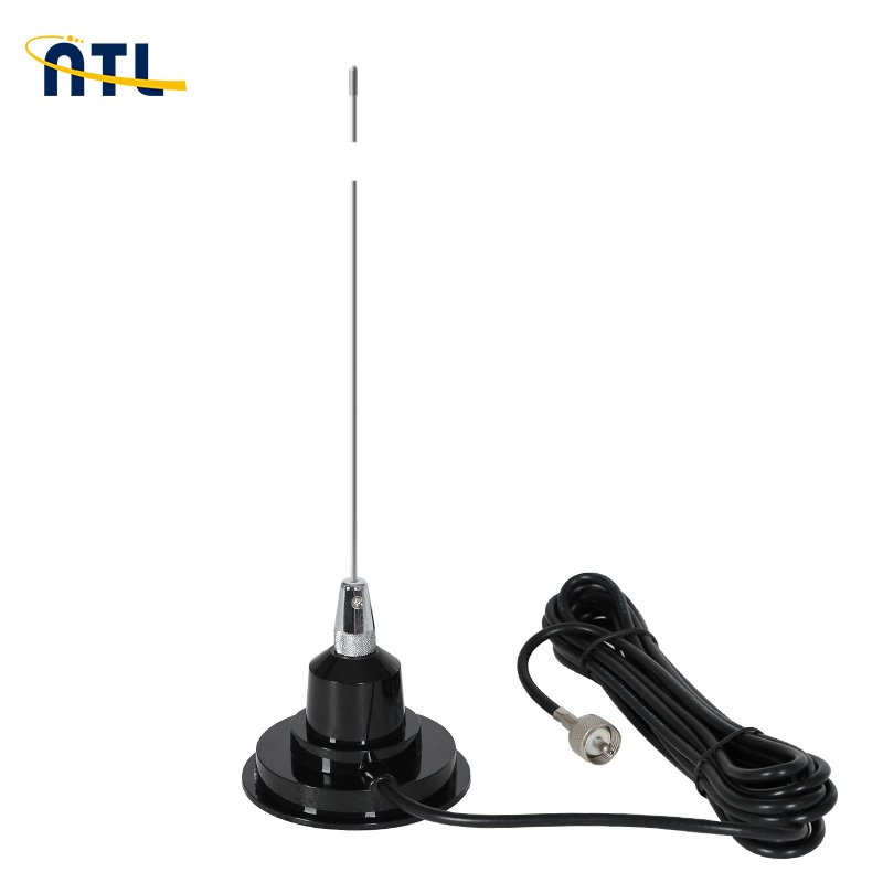 27 Mhz CB Antenna Flexible Stainless Steel Magnet Mount Car Trucker CB Mobile Antenna