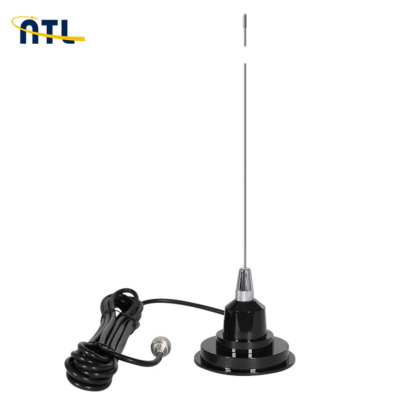 27 Mhz CB Antenna Flexible Stainless Steel Magnet Mount Car Trucker CB Mobile Antenna