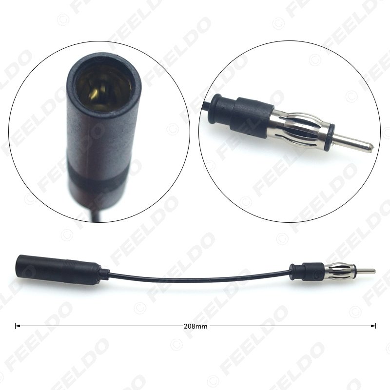 Auto Car Stereo Audio Radio Antenna Adapter Vehicle AM/FM Radio Aerial Extension Wiring Cable