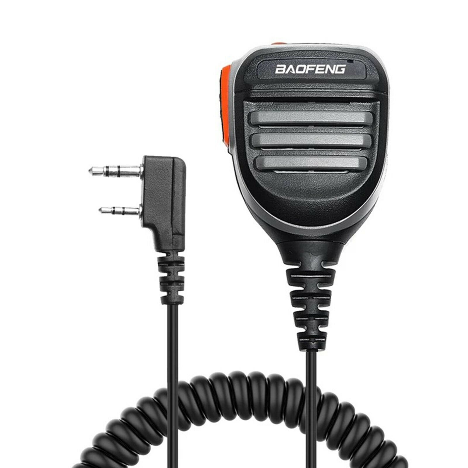 2021 New Waterproof Speaker Microphone Dual PTT Speaker Mic for BaoFeng UV-5R UV5RA F8 UV-82 BF-888 Two Way Radio