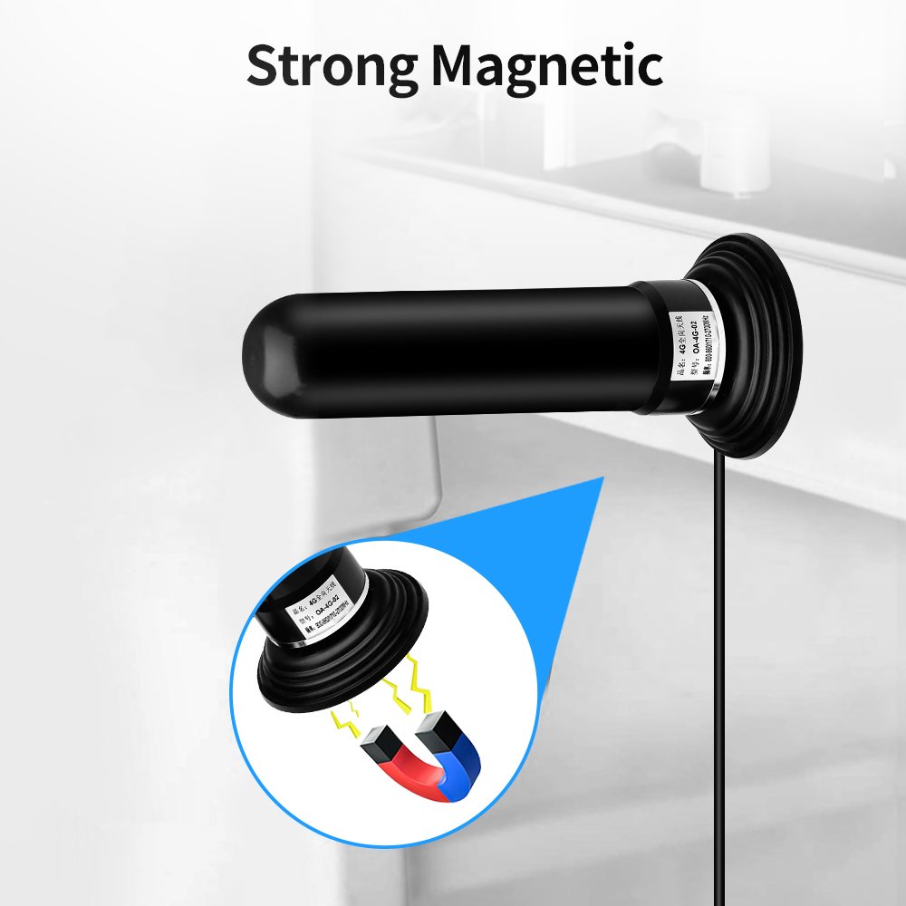 GSM 2G 3G 4G Antenna 35dBi 698-2700MHz 3 Meters Cable SMA N Male Vehicle Car 11.5cm Magnetic Mount Antena Signal Booster