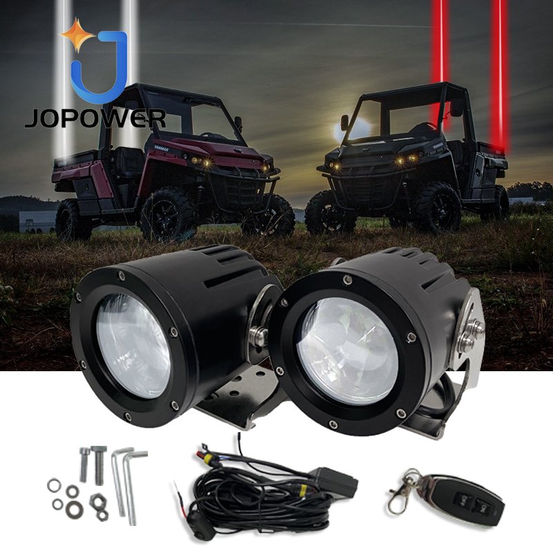New Customized Sets RGB Laser LED Whip Light Car Laser Led Whip Lights Rgbw Remote with Wire 2PCS