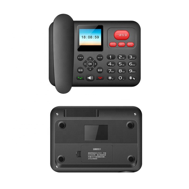 China Oem Odm Landline Dual Sim Car Cordless 4G Gsm Desktop Phone Lte Fixed Wireless Phone