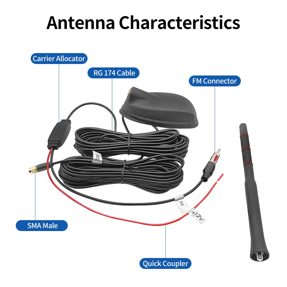 Antenna Car Car Antenna DAB+GPS+FM Antenna Active Amplified Roof Mount Waterproof Dustproof Universal Auto Accessories
