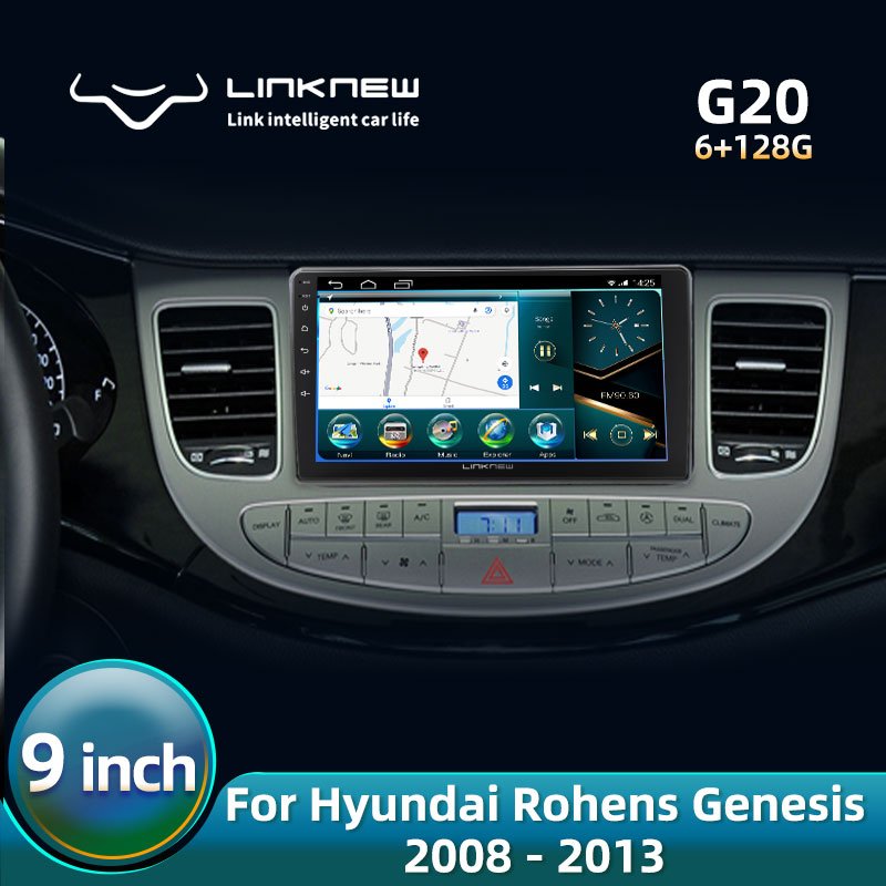 LINKNEW G20 for Hyundai Rohens Genesis 2008-2013 Touch Screen Android Car GPS Navigation Multimedia Player DVD Radio Stereo