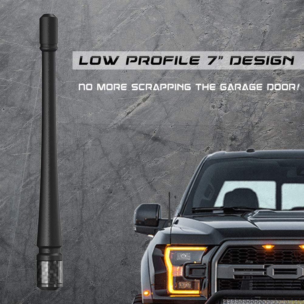 Car Antenna for Ford F150 2009-2022 7 inches Rubber Antenna Replacement Designed for Optimized FM/AM Reception