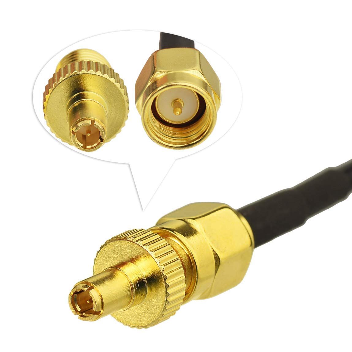 4G LTE GSM Antenna Omni-Directional 700-2600MHZ Adhesive Mount Antenna with SMA Male Connector for Car Vehicle Hotspot Router