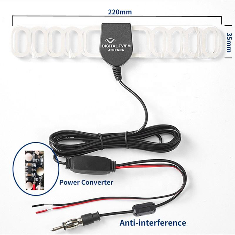 General Motors Car Aerial 20dB Amplifier 3M Cable Car Truck Car Radio Windshield Hidden Antenna Stereo Active Antenna
