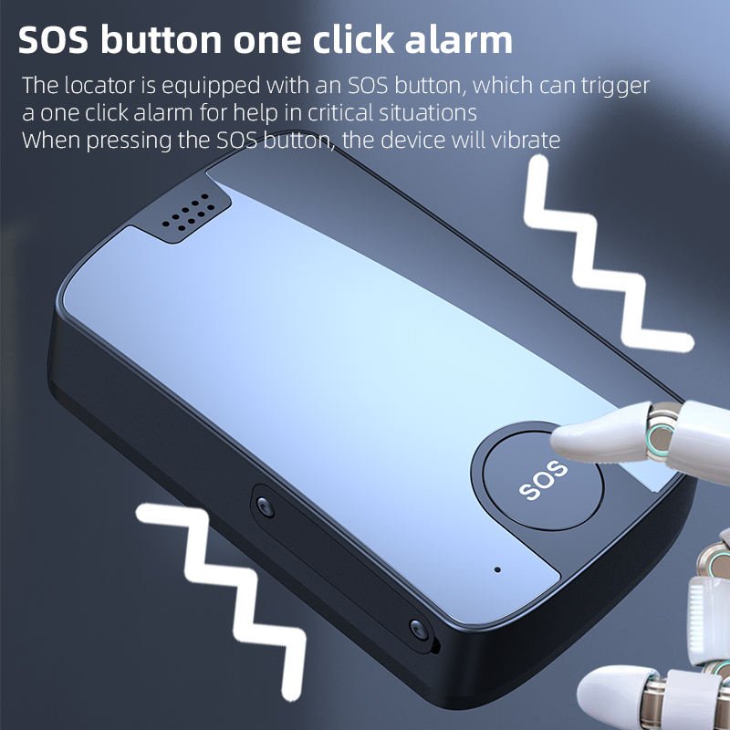 Vehicle Tracking Device Long Standby Location GSM GPS 5000mAh 4G Portable Wireless GPS Tracker With SOS