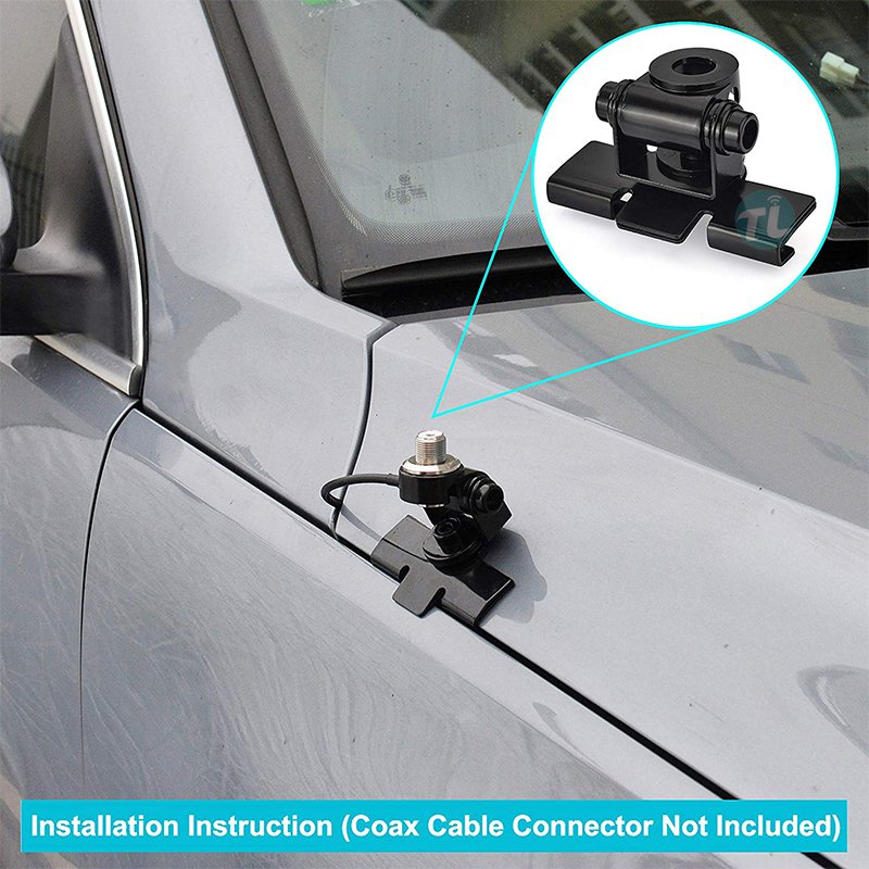 Extended Stainless Steel Antenna Universal 1.4M Alan9 with TL400B Car Mounting Brackets Decorative antenna