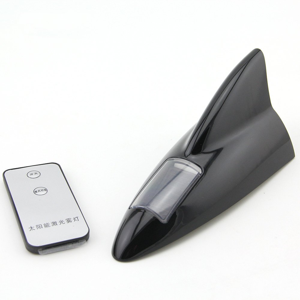 Automotive Antenna Decoration Car Shark Fin Antenna Warning Flash Tail Light