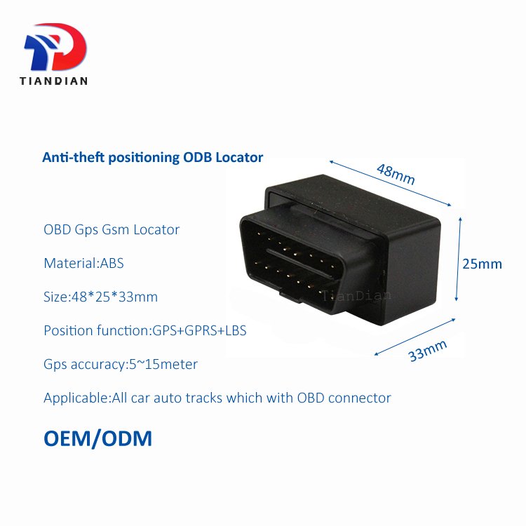 High Quality Car GPS Locator Satellite Tracking Alarm Vehicle Anti-theft OBD GSM GPRS tracker