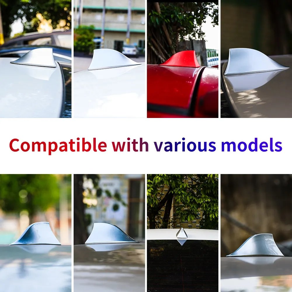 Universal Car Shark Fin Antenna External Signal Antenna Car Roof Mount Wireless Antenna
