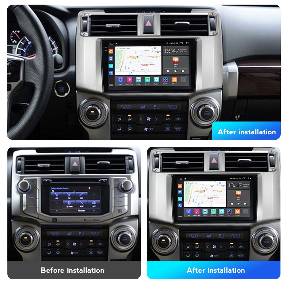 M6 Pro Plus Android Radio Car Stereo Touch Screen Multimedia System for Toyota 4Runner 2009-2017 9 Inch