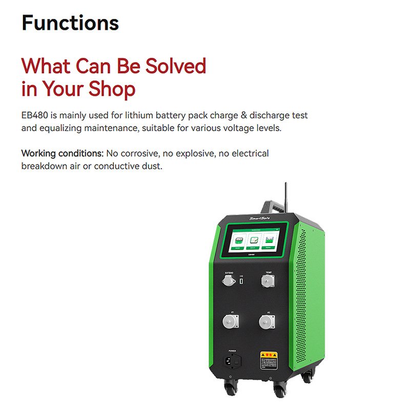 SmartSafe 48EV Battery Pack Maintenance Channel Battery Balancer