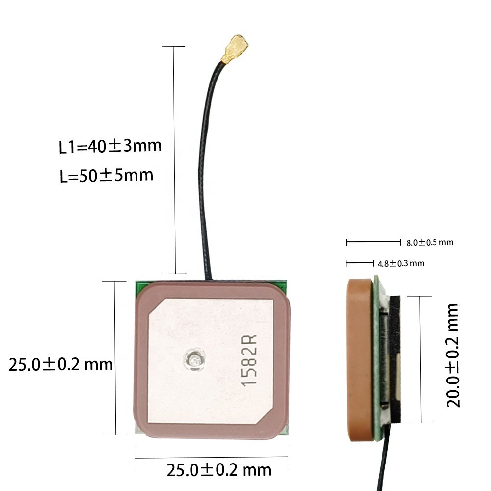 GPS Beidou navigation dual-mode active built-in antenna ceramic module high gain 28dbi antenna vehicle tracker gps