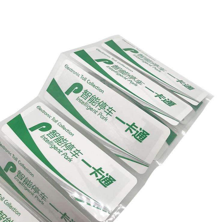 EPC Long Range Outdoor UHF RFID Anti-theft Windshield Sticker Paper Label for Car Parking