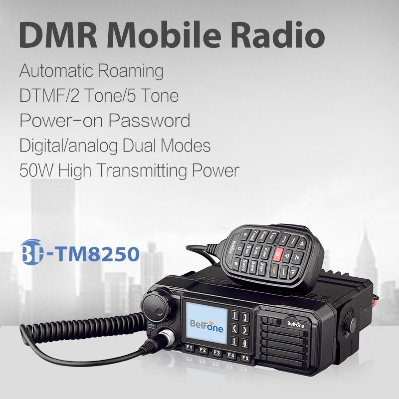 GPS Car Radio Belfone TM8250 Vehicle Mounted 25W Mobile Radio