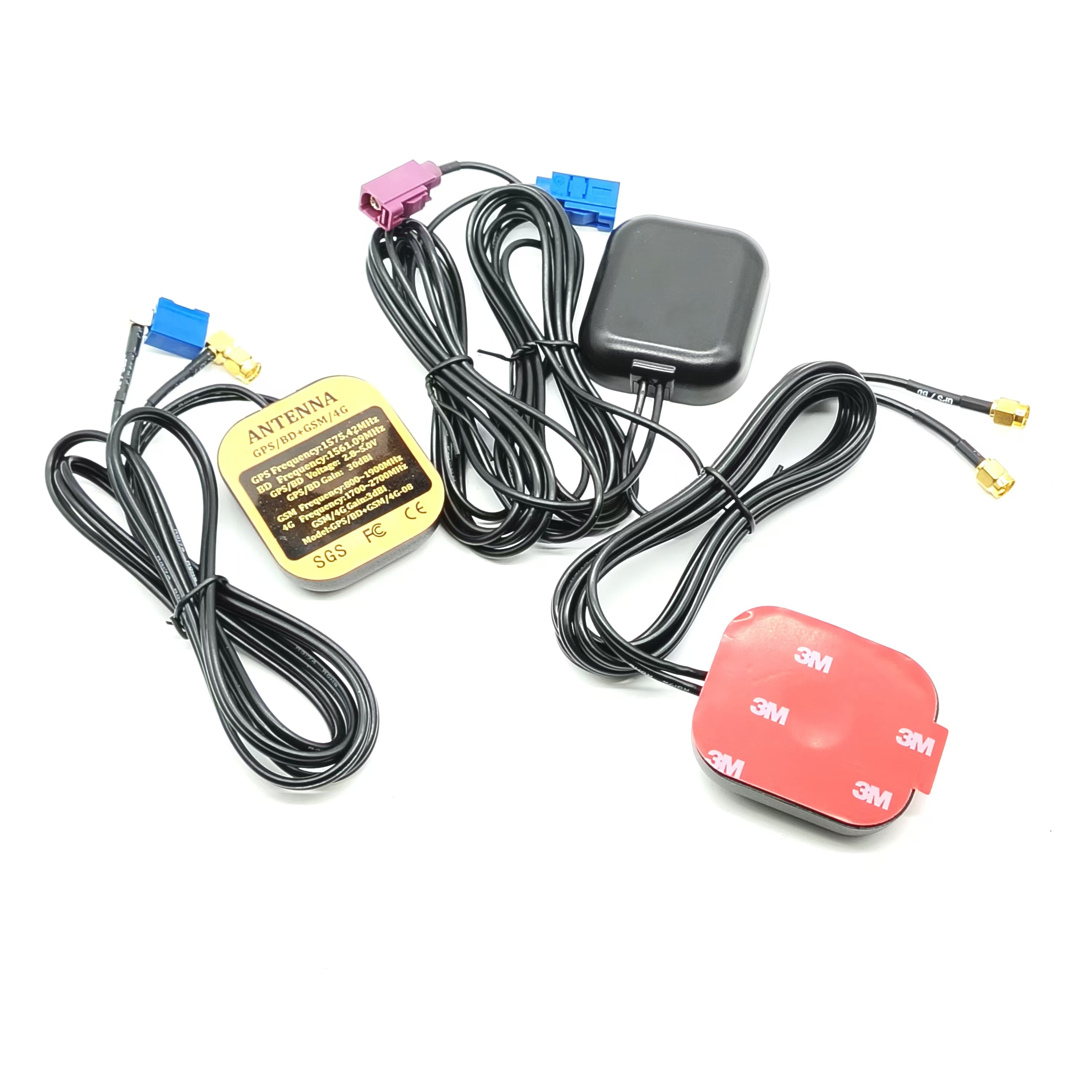 2 in 1 4g lte gps gnss antenne magnet adhesive mounting sma fakra positioning navigation combo fleet management car antenna