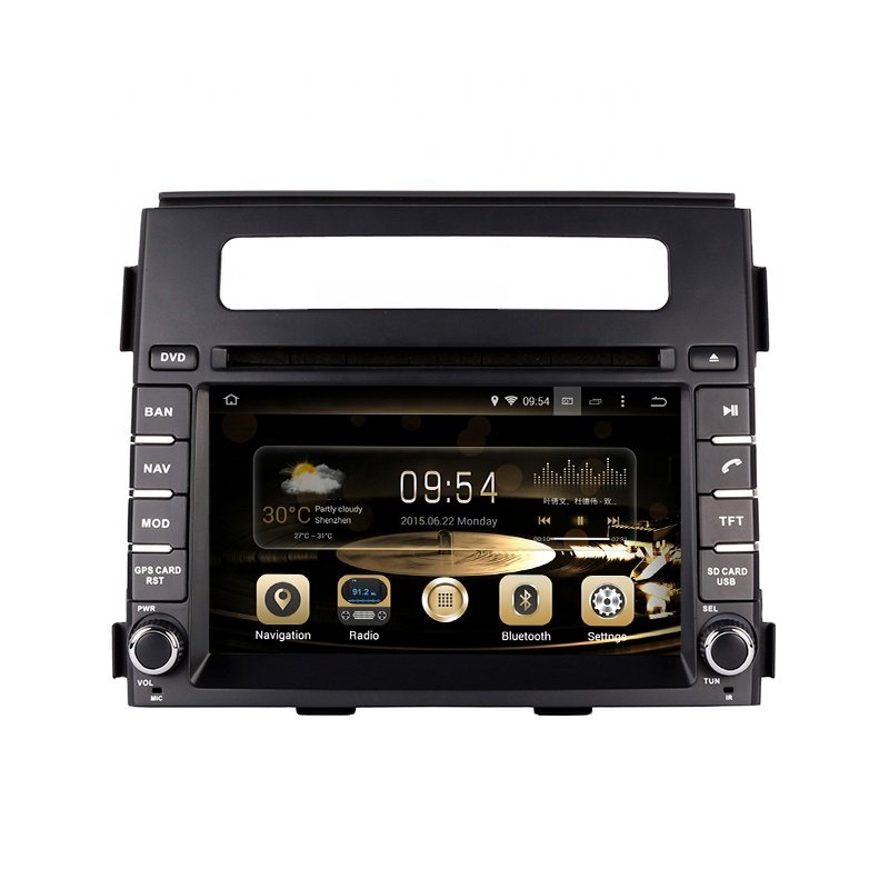 CUSP Android 10.0 Big Screen GPS Car for KIA SOUL 2012- 6.2Inch 4G+64G DVD Multimedia Universal Car Stereo Car Radio Antenna