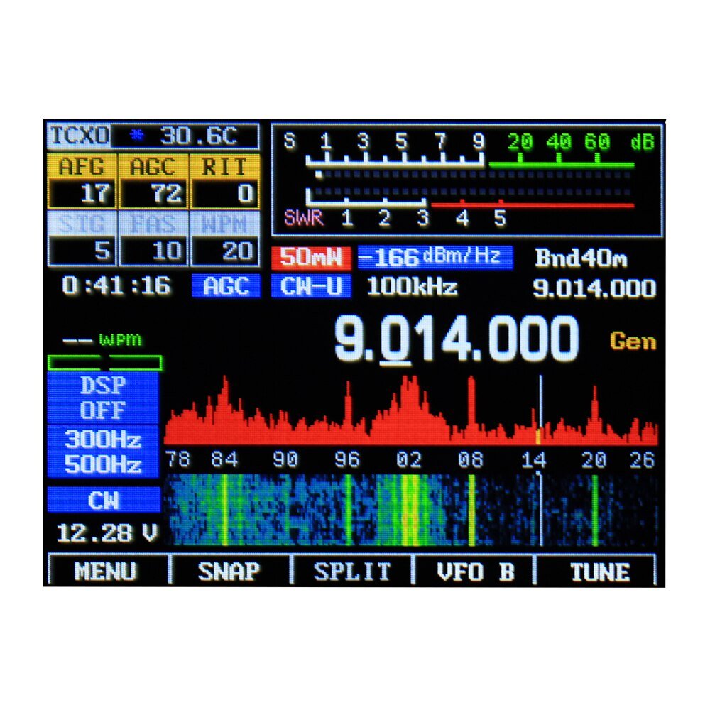 QRP HF Transceiver 15W Receiver antenna AM and FM 0.5-30MHz SDR SSB HAM Mobile Recent RS-918 Upgraded version AIS Receiver