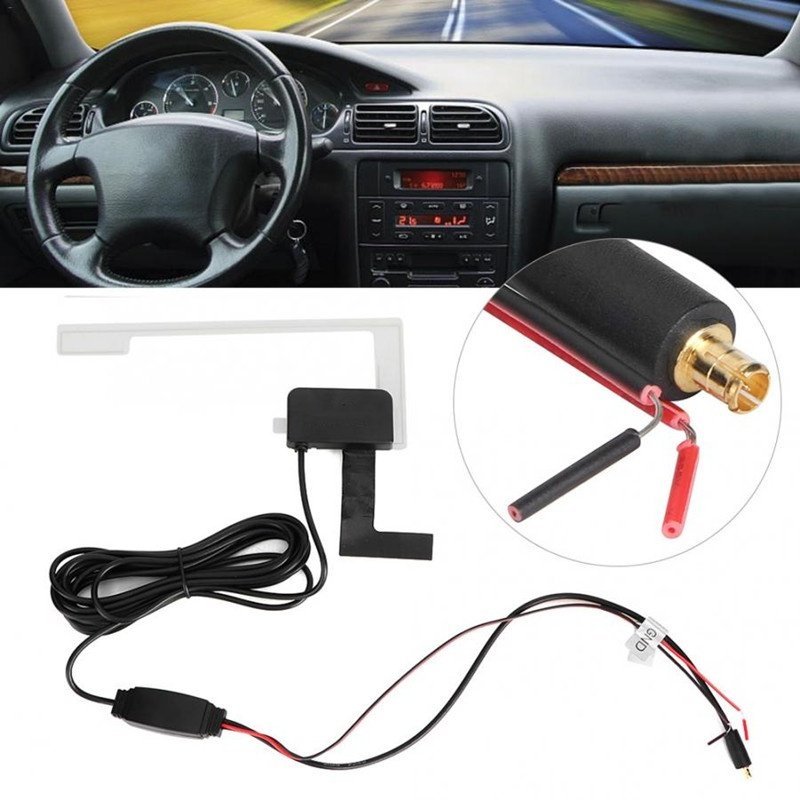 12V External DAB Car Radio Patch Antenna AM & FM Car Radio Antenna