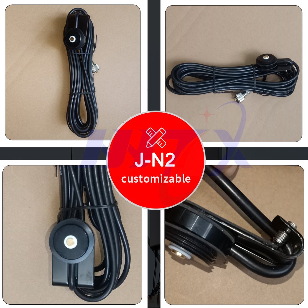 Vehicle Mobile Radio Antenna NMO Mount Fix Bracket Lip Mount with 5m 16.5 feet RG58 Cable UHF PL259 Male Connector for Car Truck