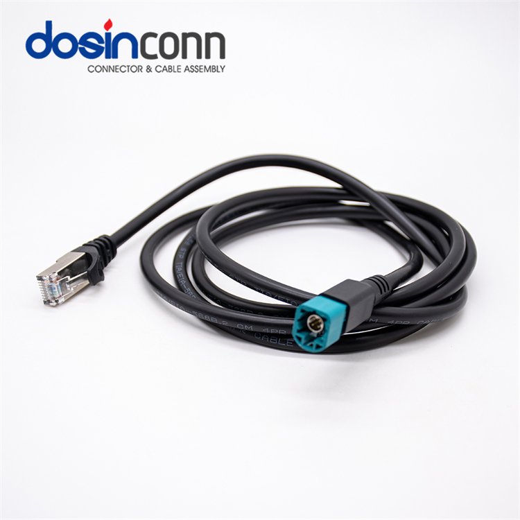 Fakra HSD Cable Connector Female LVDS to 4pin 4p 2 4 6 Pin Male Conector Pink MINI GPS Radio for B C D H Z Code RG316 Car