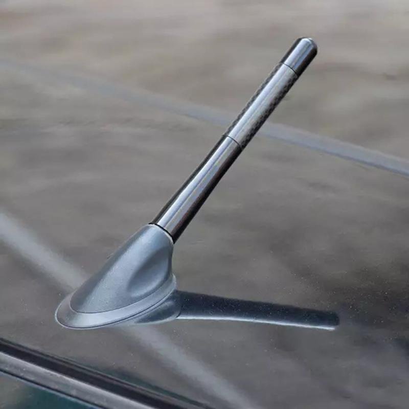 PUERXIN 3.5/8/12CM Car Styling Universal Car Auto Antenna Carbon Fiber Car Roof Modified Decoration Antennas
